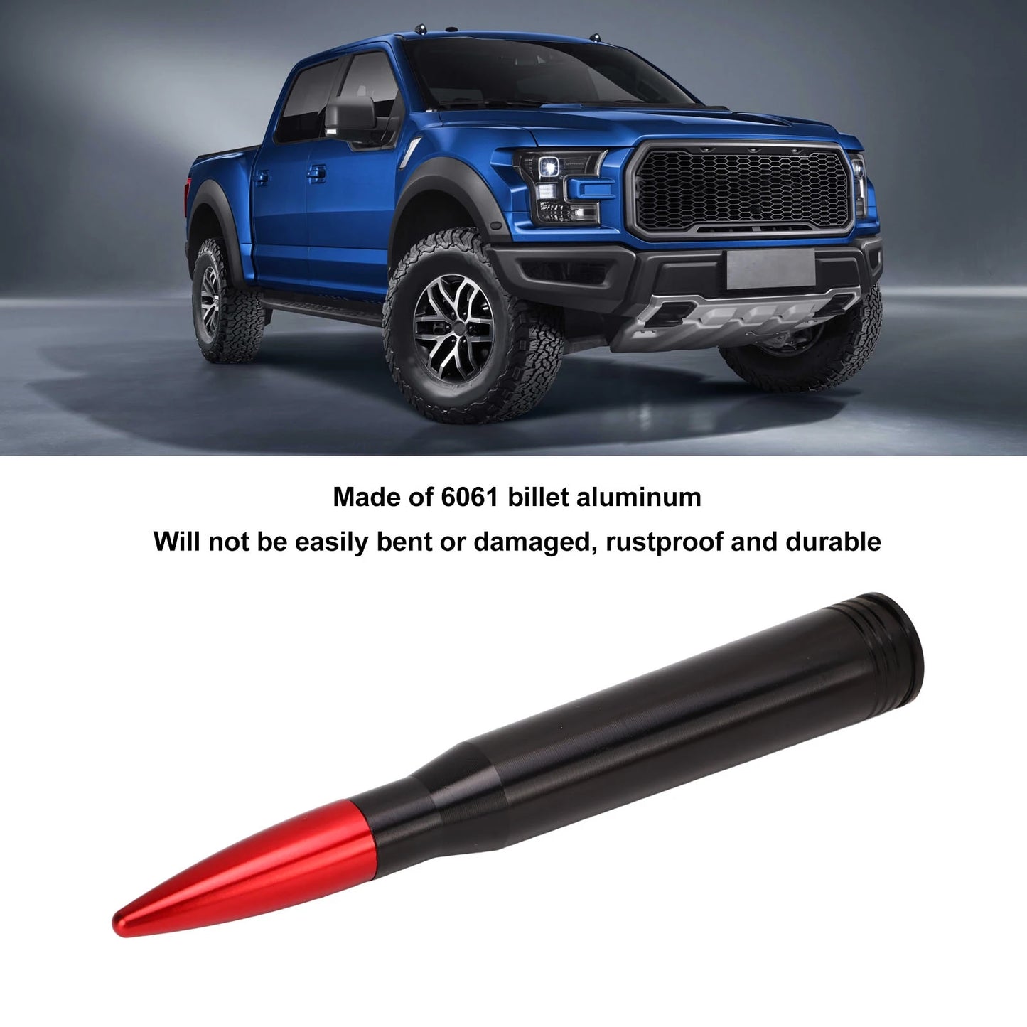 50 Cal Bullet Antenna – Tough, Bold, and Built to Last