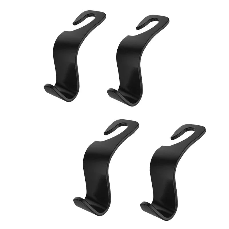 4-Pack Carbon Fiber Car Seat Hooks – Hang It Like a Pro