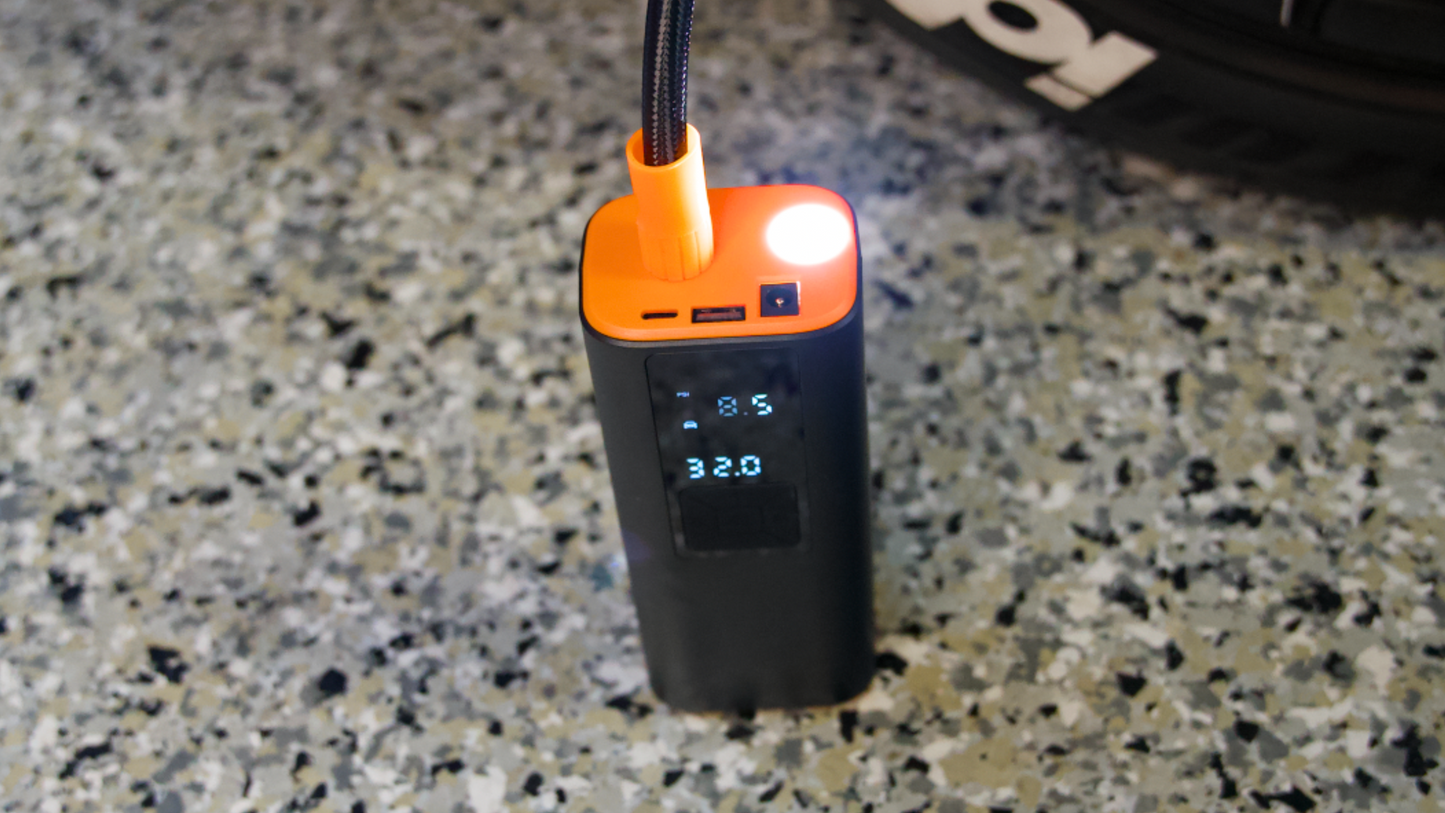 Portable Car Air Pump – Wireless or Wired, Always Ready