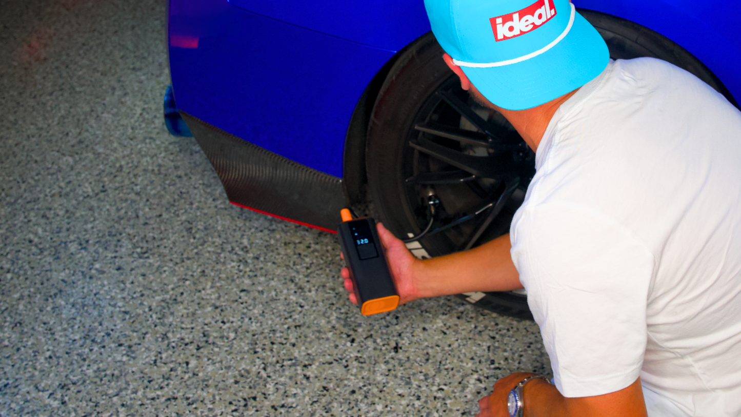 Portable Car Air Pump – Wireless or Wired, Always Ready